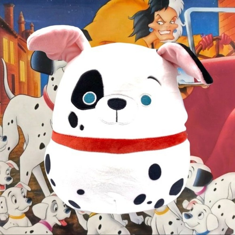 NEW RELEASE Squishmallow Disney 10" Patch the Dalmatian Dog HTF LT ED Plush Toy